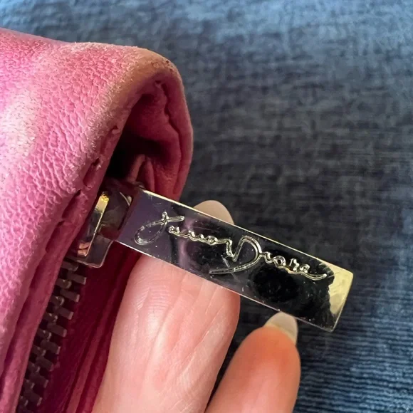 Junior Drake Pink Leather Zip Around Wallet Butter Soft Foldout Organizer - Picture 5 of 16